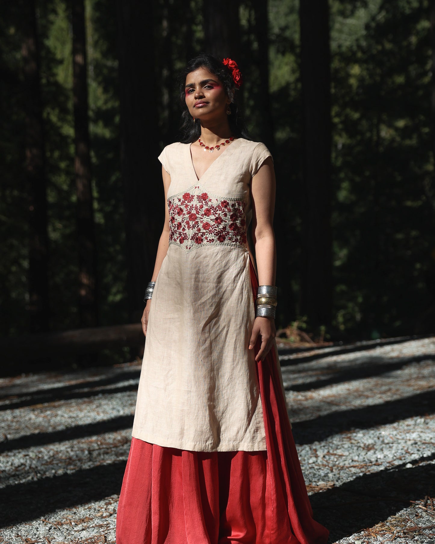 Sunrose Tunic Maroon Bodice